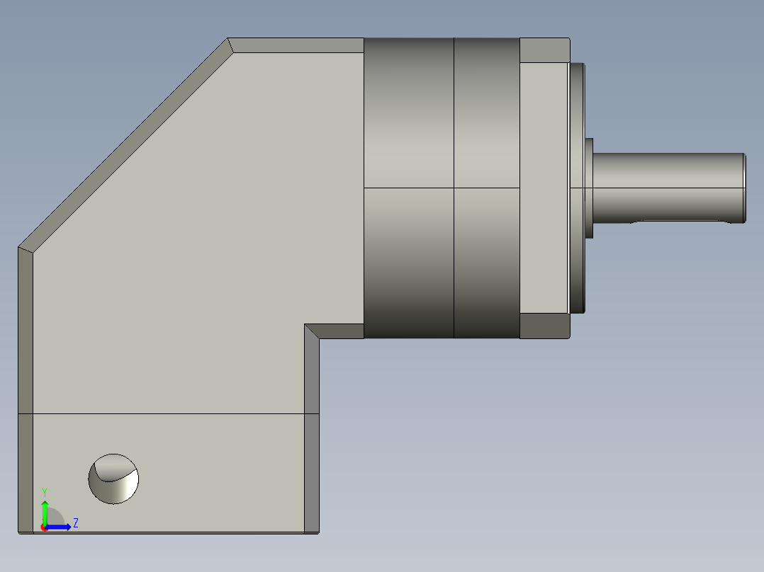 ZJU61-60-1-10-P2-B-1左视图