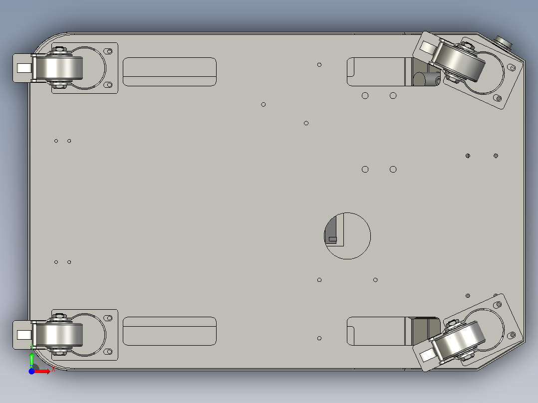 拉钉机机箱示意图前视图