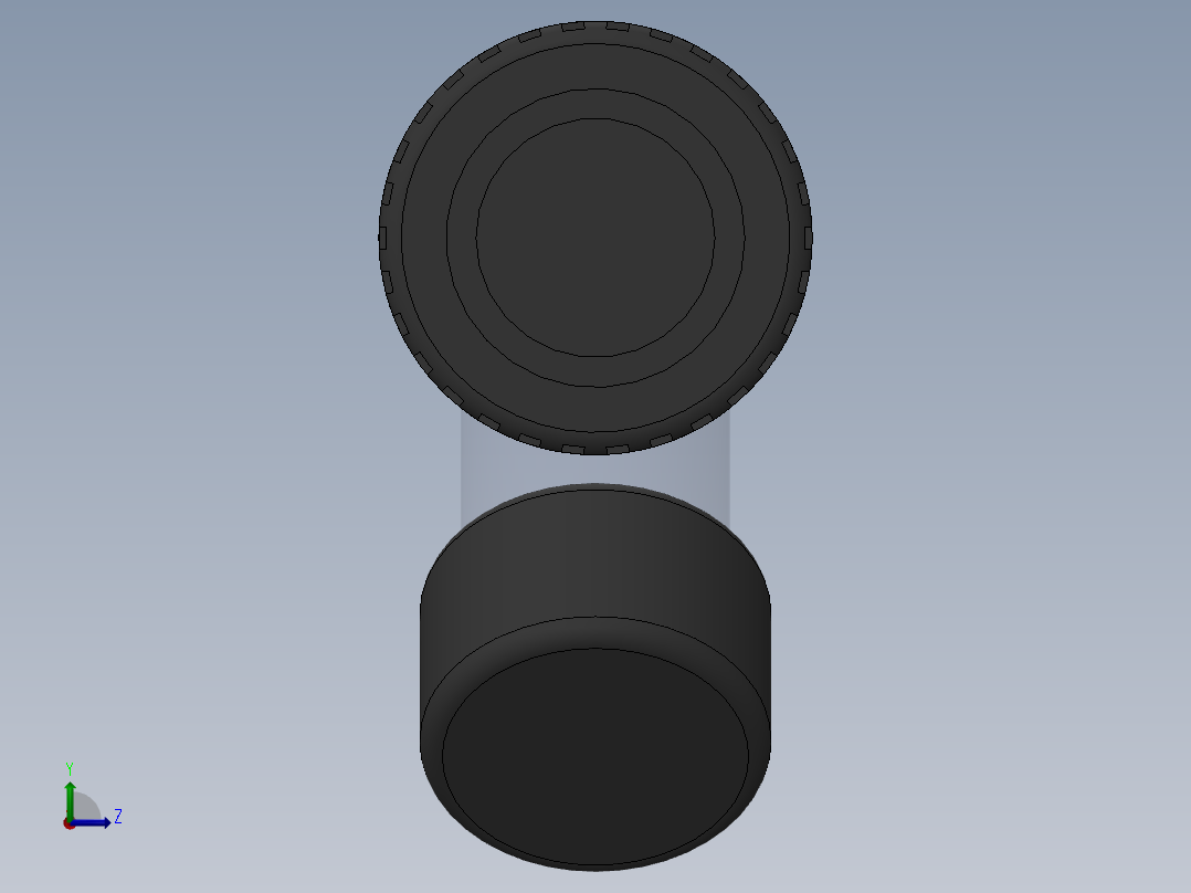 Y filter DN25 PN10 U-PVC左视图