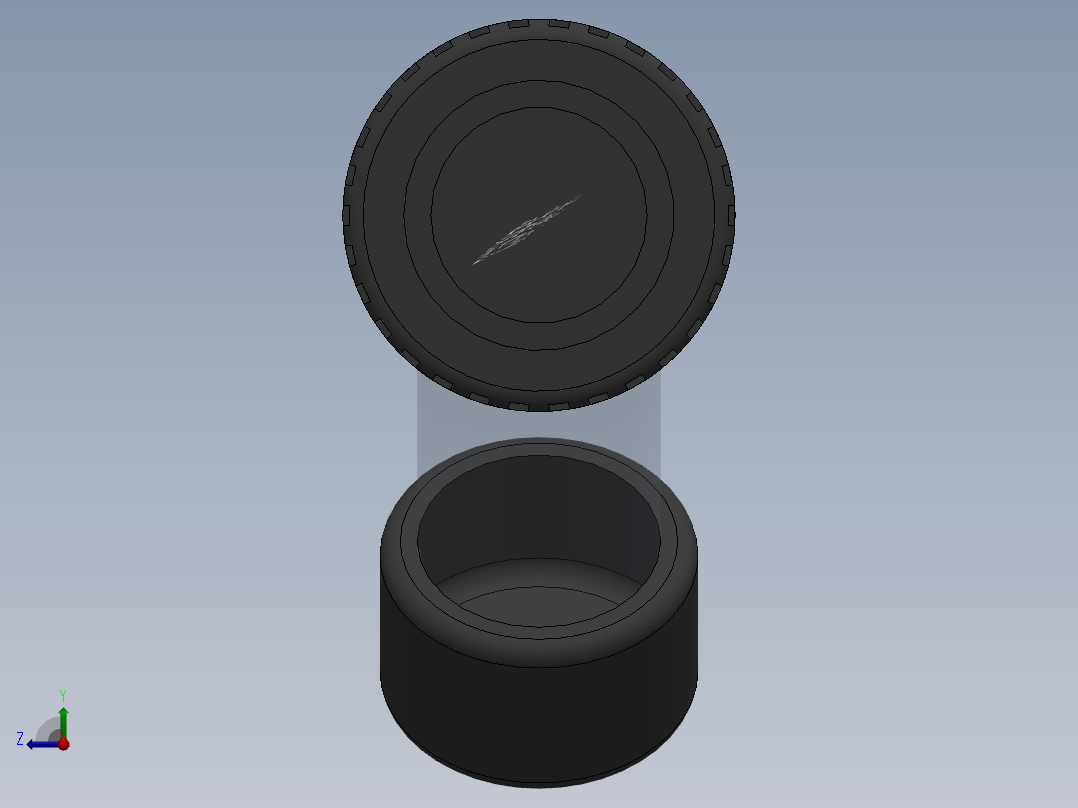 Y filter DN25 PN10 U-PVC右视图