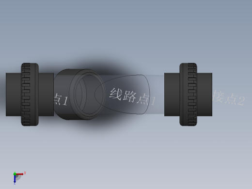 Y filter DN25 PN10 U-PVC俯视缩略图
