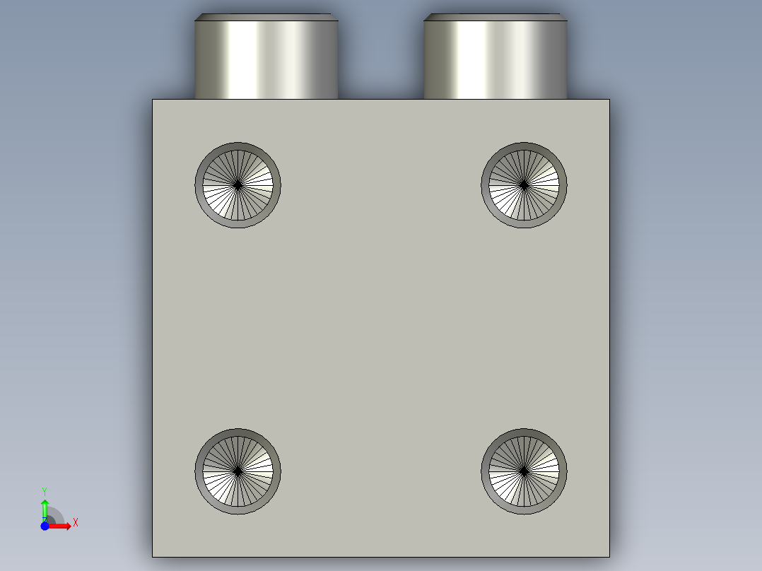 LJ-CJ-00固定夹RDU06-D25怡和达前视图