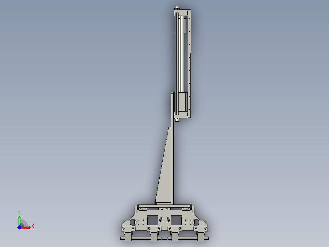 成品下料上下组件0前视图