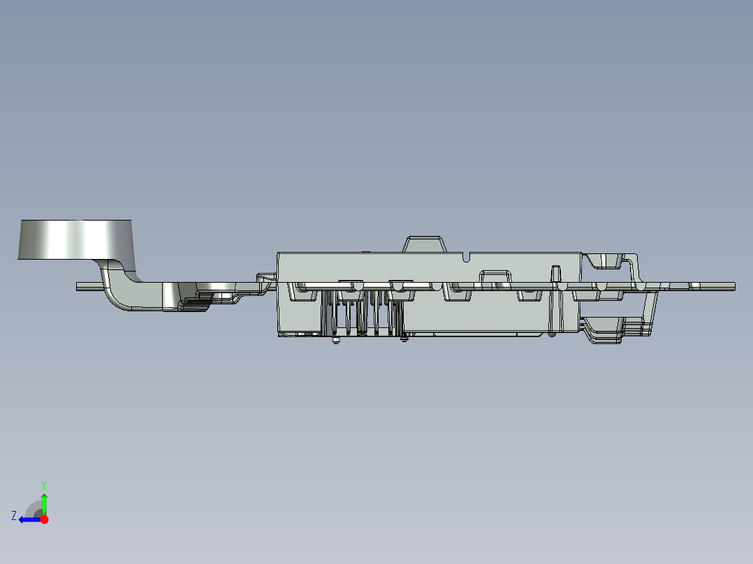 压铸模具右视图