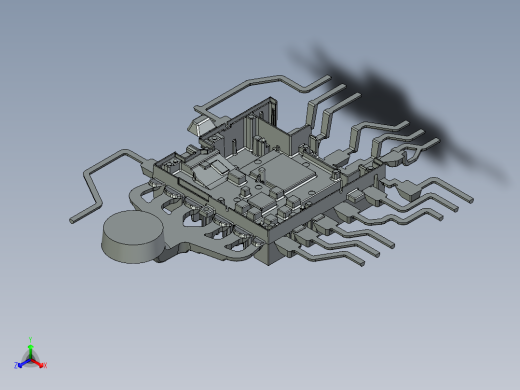压铸模具正等轴测缩略图