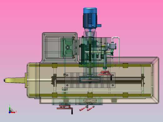 M7130型卧轴矩台平面磨床（SW+CAD+说明书）前视缩略图