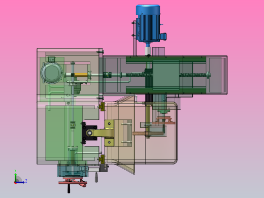 M7130型卧轴矩台平面磨床（SW+CAD+说明书）左视缩略图