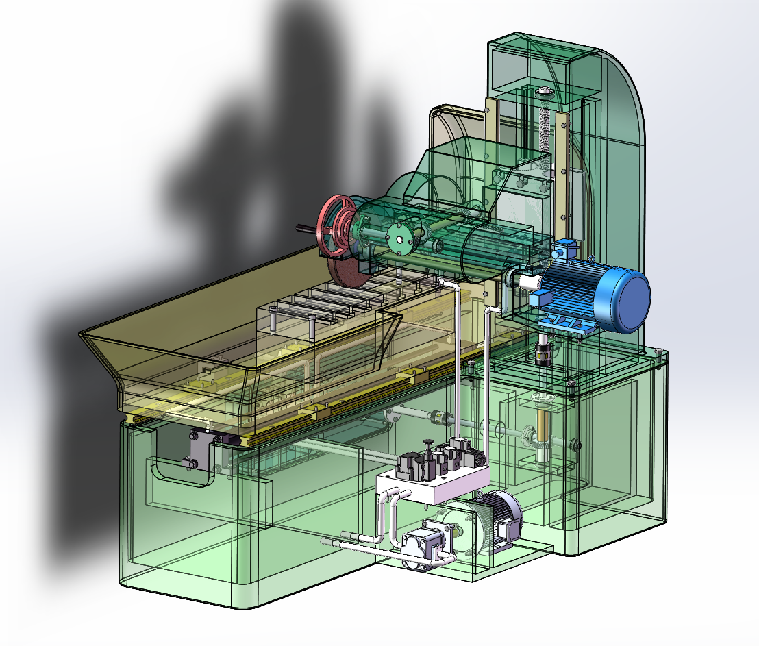 M7130型卧轴矩台平面磨床（SW+CAD+说明书）