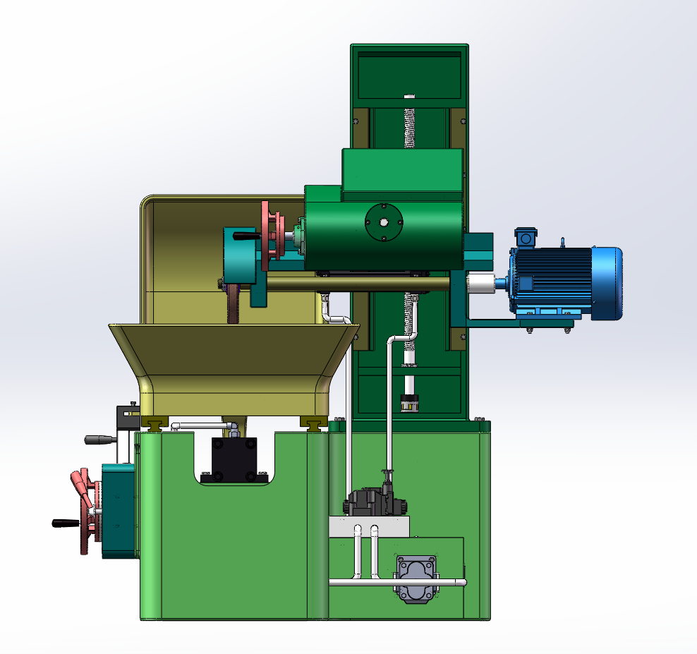 M7130型卧轴矩台平面磨床（SW+CAD+说明书）