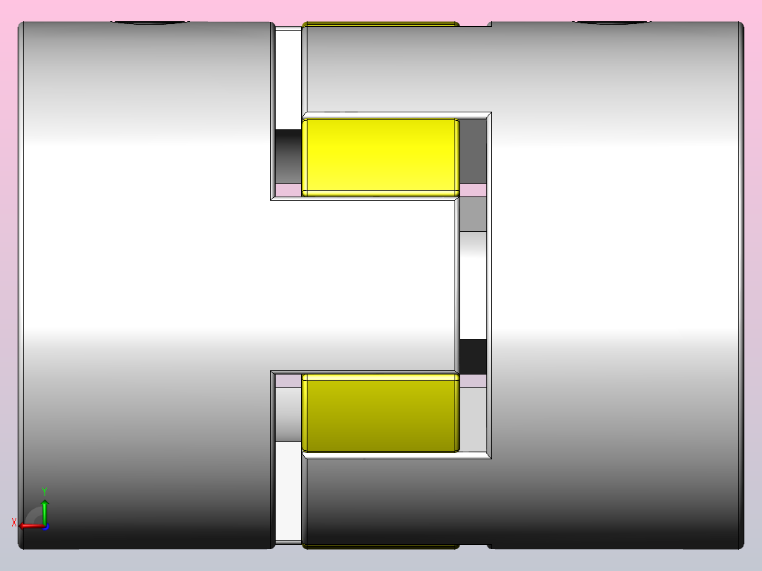 LK20系列（经济型） 定位螺丝固定型梅花联轴器[LK20-40S]主视图