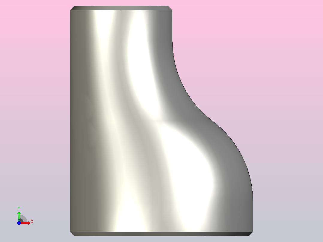 偏 心异径管[50×25]前视图