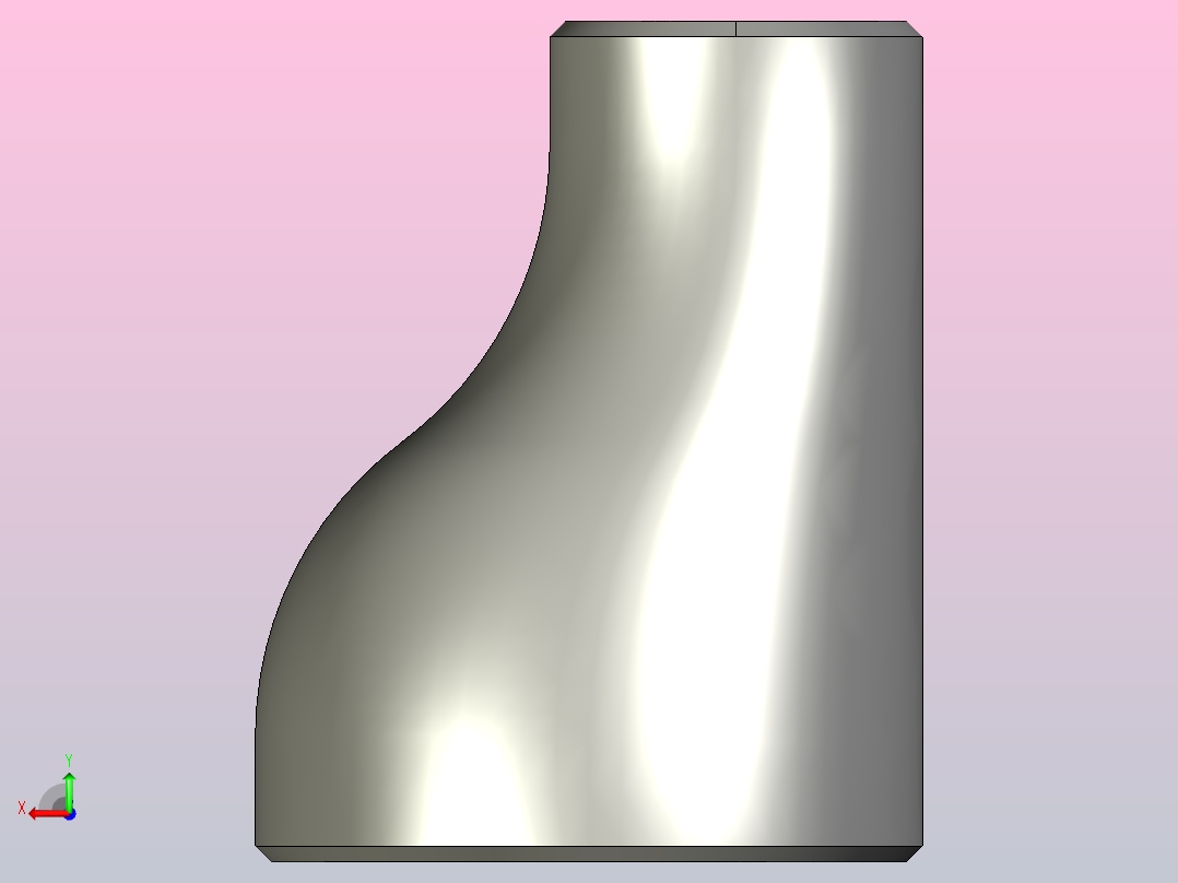 偏 心异径管[50×25]后视图