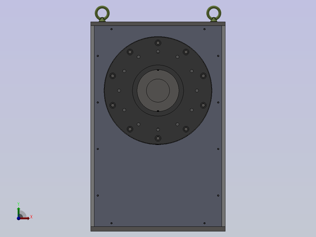 1吨变位机机头前视图