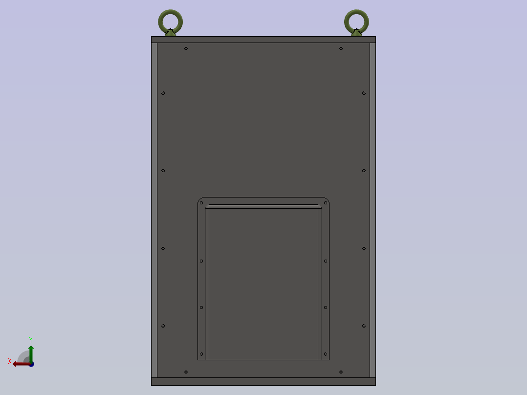 1吨变位机机头后视图