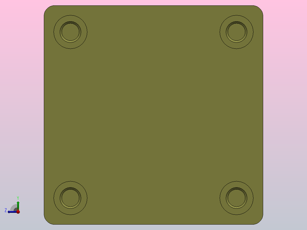 SC气缸标准件右视图