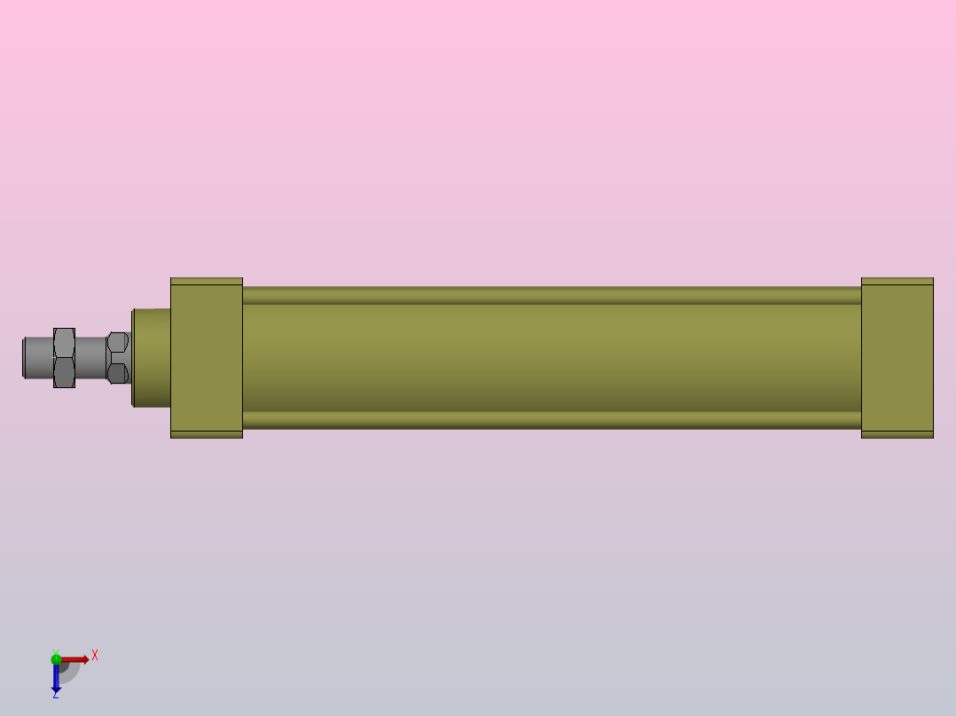 SC气缸标准件俯视图