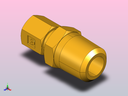 公接头68C 3 4正等轴测缩略图
