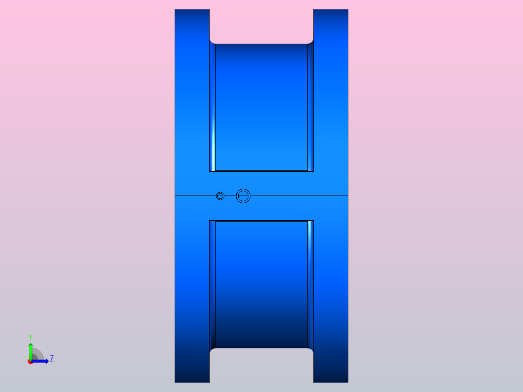 H76H╱Y╱F-PN10.0对夹双板止回阀[H76H]65左视图