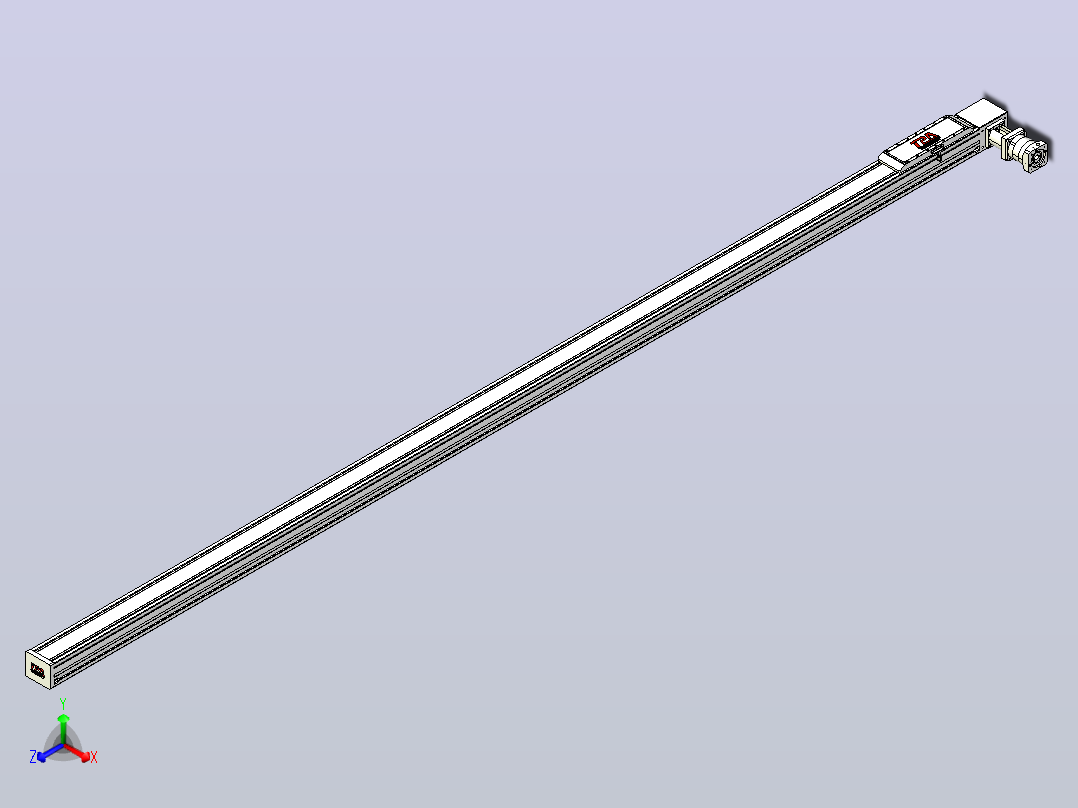 伺服电机集成皮带传动直线执行器TPA-OCB-120-224-L4050-DL-J90-N3主视图