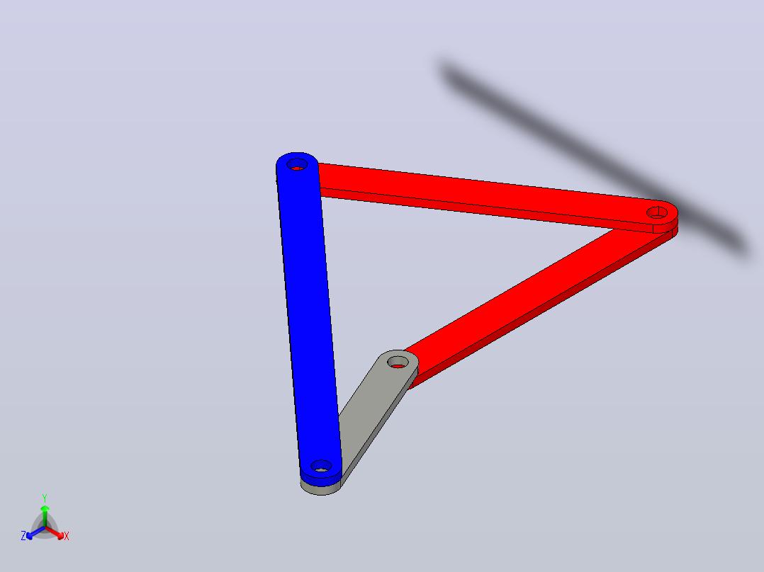 用机构创建4连杆组件正等轴测图