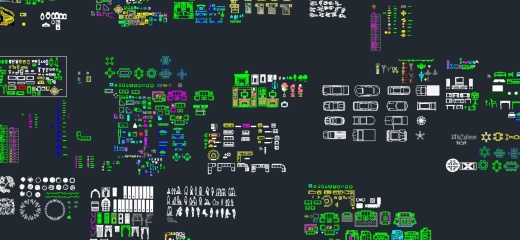 CAD室内装修常用图块缩略图