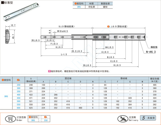 抽屉滑轨-标准型@DRS缩略图