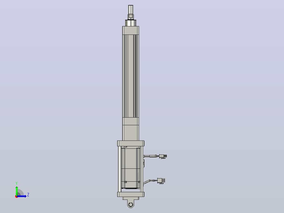轻载电动缸TPA-ESR40-1210C-L150-M-CB-W-P40-C3左视图