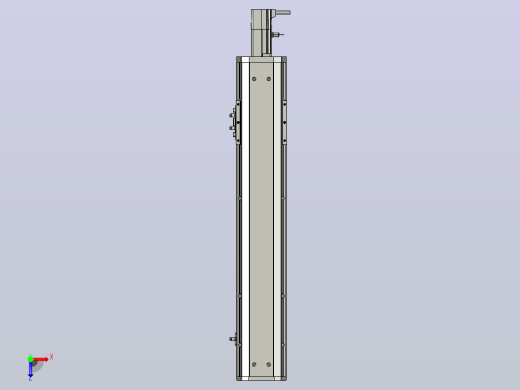 SYS12-BC-400-100W滚珠花健、支撑座、滚珠丝杠、交叉导轨、直线模组.STEP俯视缩略图