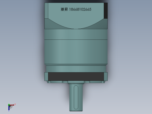 PLF120拉齿(孔输出)精密行星减速机[PLF120-4-S2-P2-25]俯视缩略图