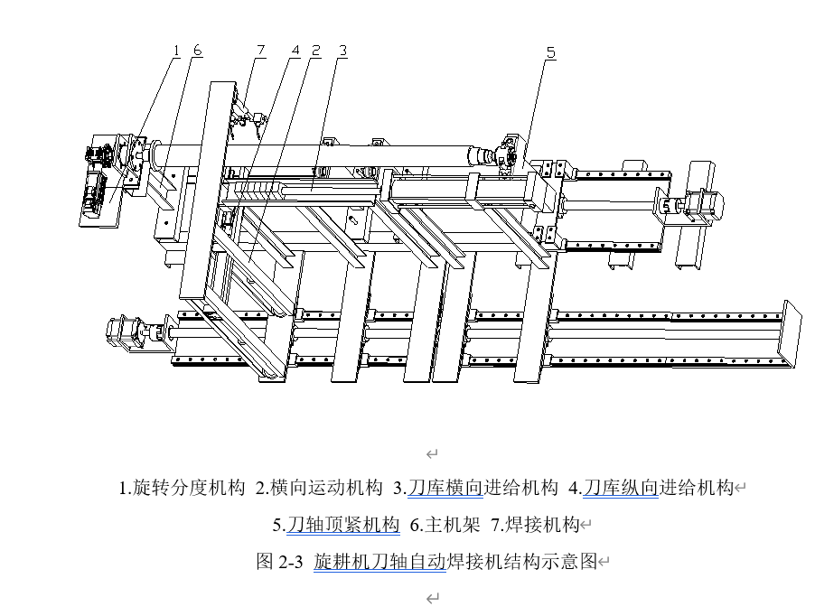旋耕机刀轴自动焊接机构二维图+说明书