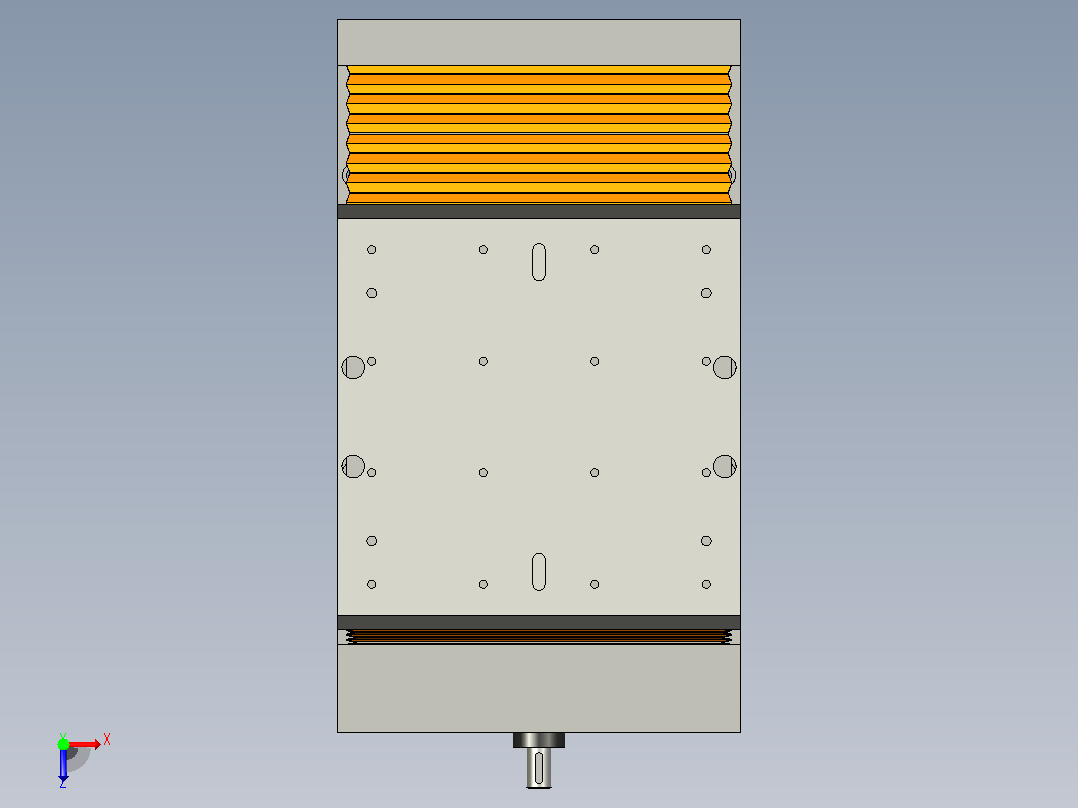 数控机床SCHUNK A-30-B-325的y轴运动俯视图