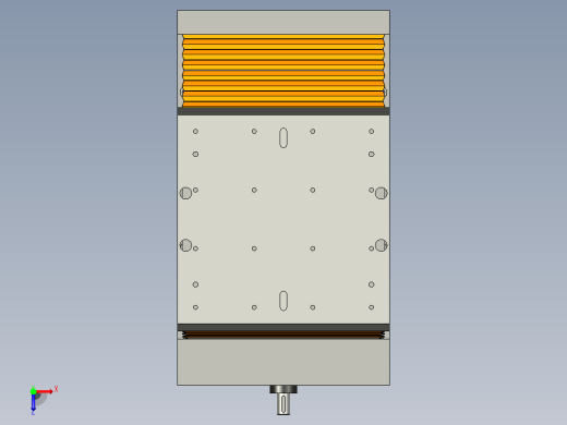 数控机床SCHUNK A-30-B-325的y轴运动俯视缩略图