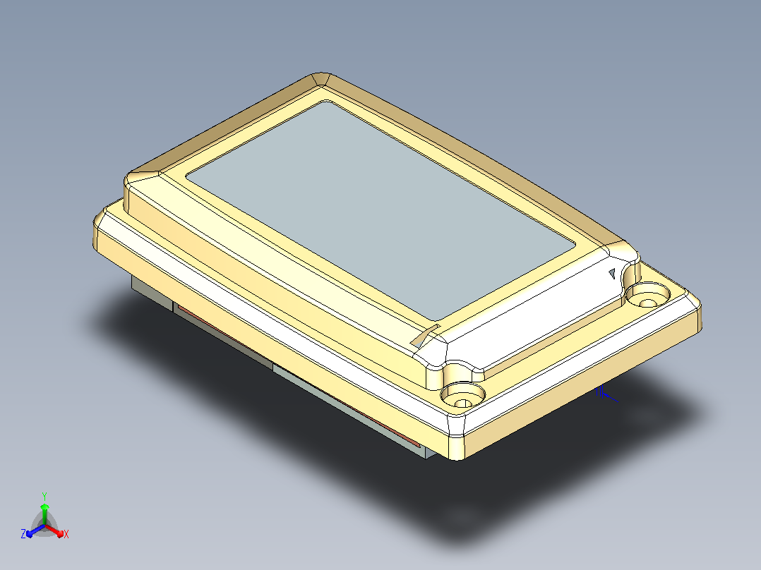 防水 防尘 防震三防手机模型 正等轴测图