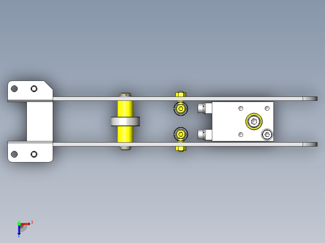 上下装置俯视图