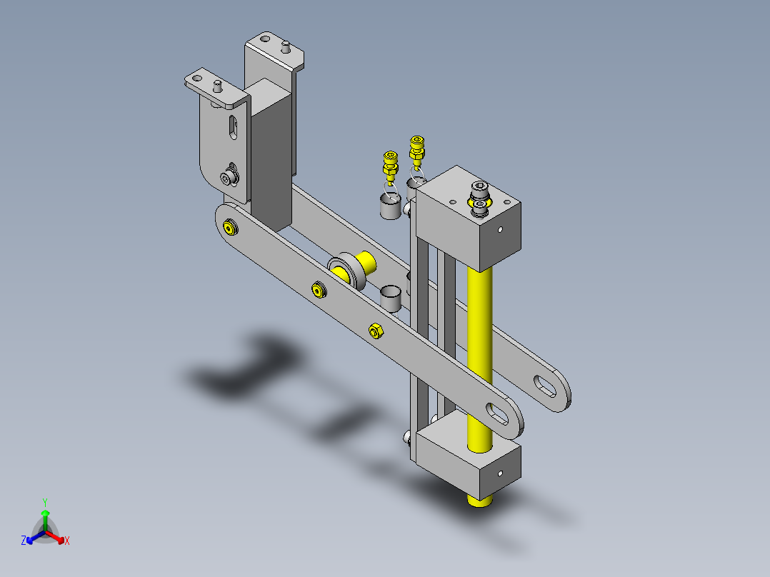 上下装置正等轴测图