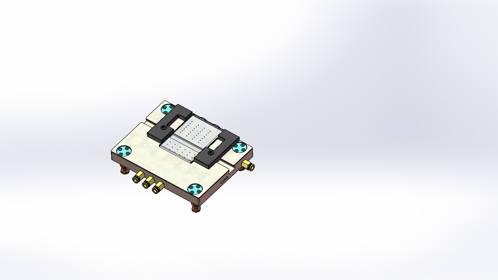 锂电池电芯半自动折角治具