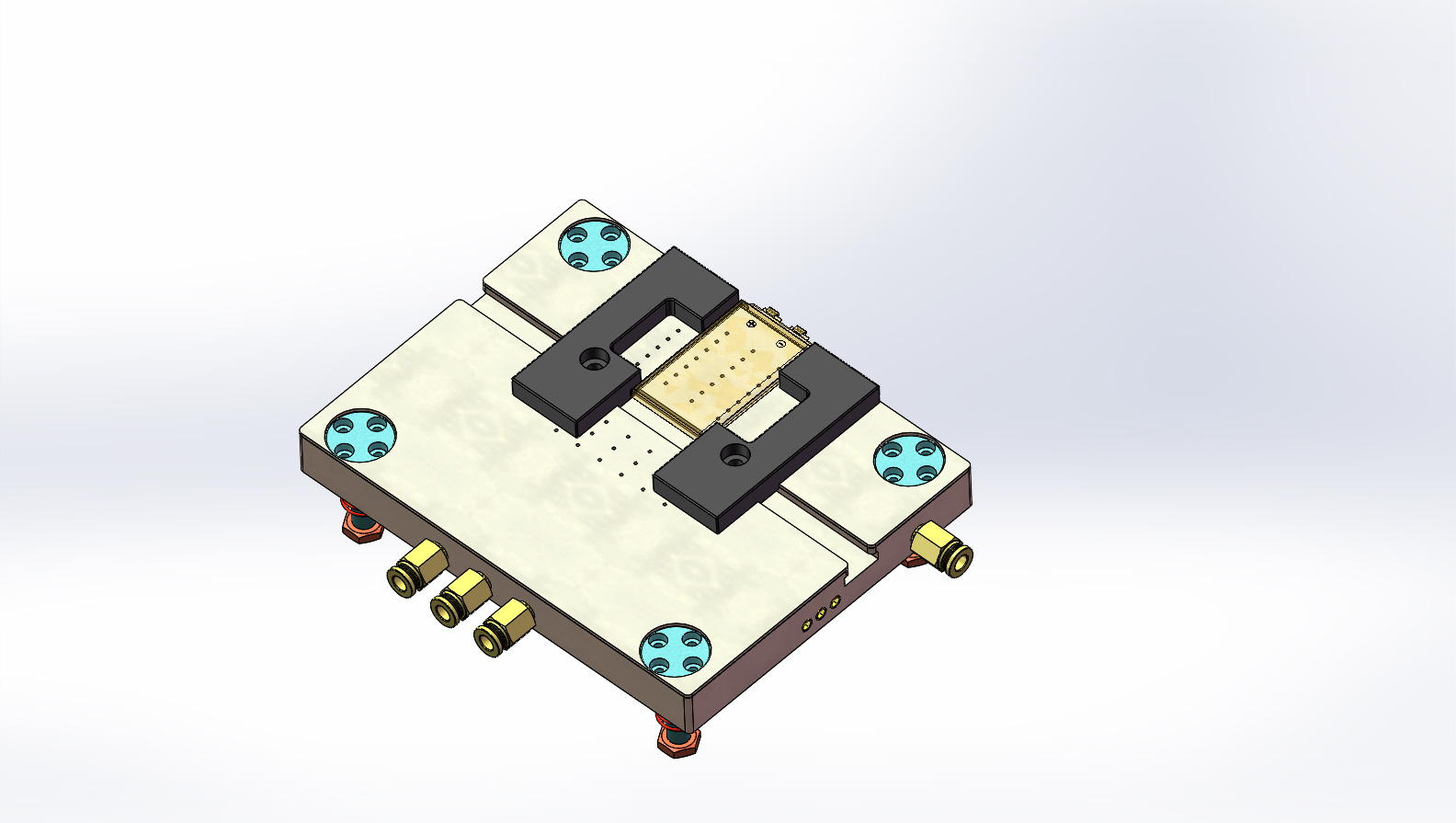 锂电池电芯半自动折角治具