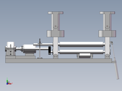 三辊卷板机主机设计(sw+说明书+cad)