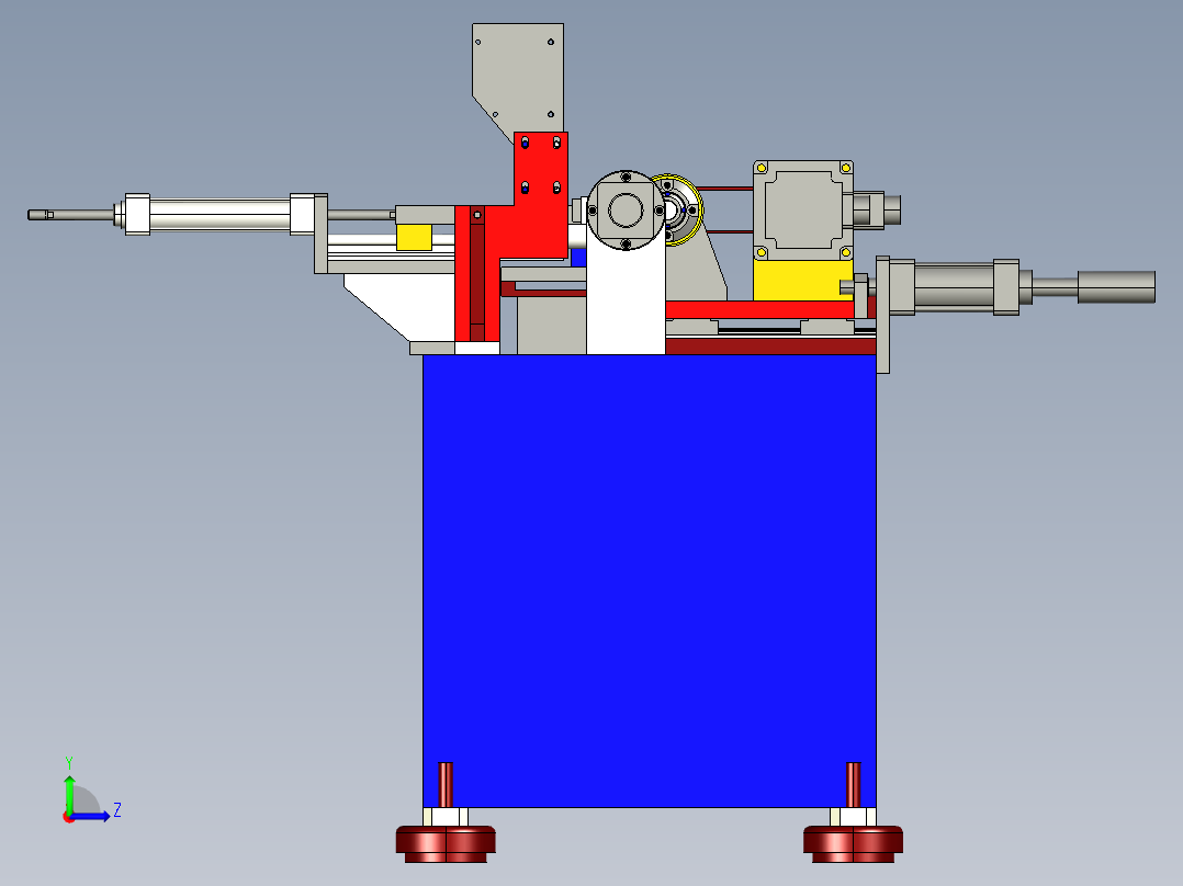 Q-1000无屑切管机（薄壁）左视图