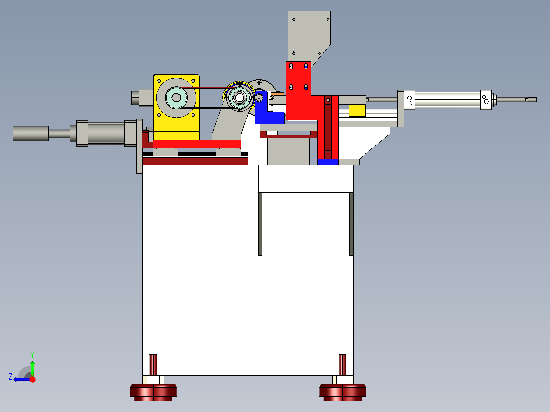 Q-1000无屑切管机（薄壁）右视图