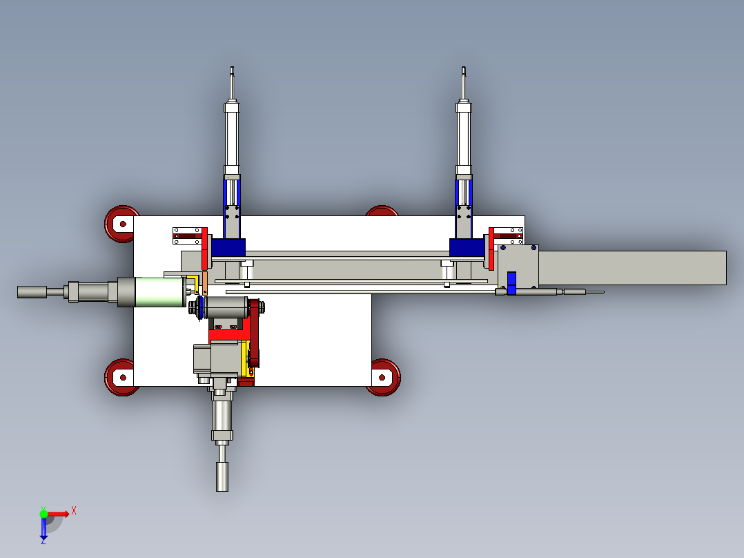 Q-1000无屑切管机（薄壁）俯视图