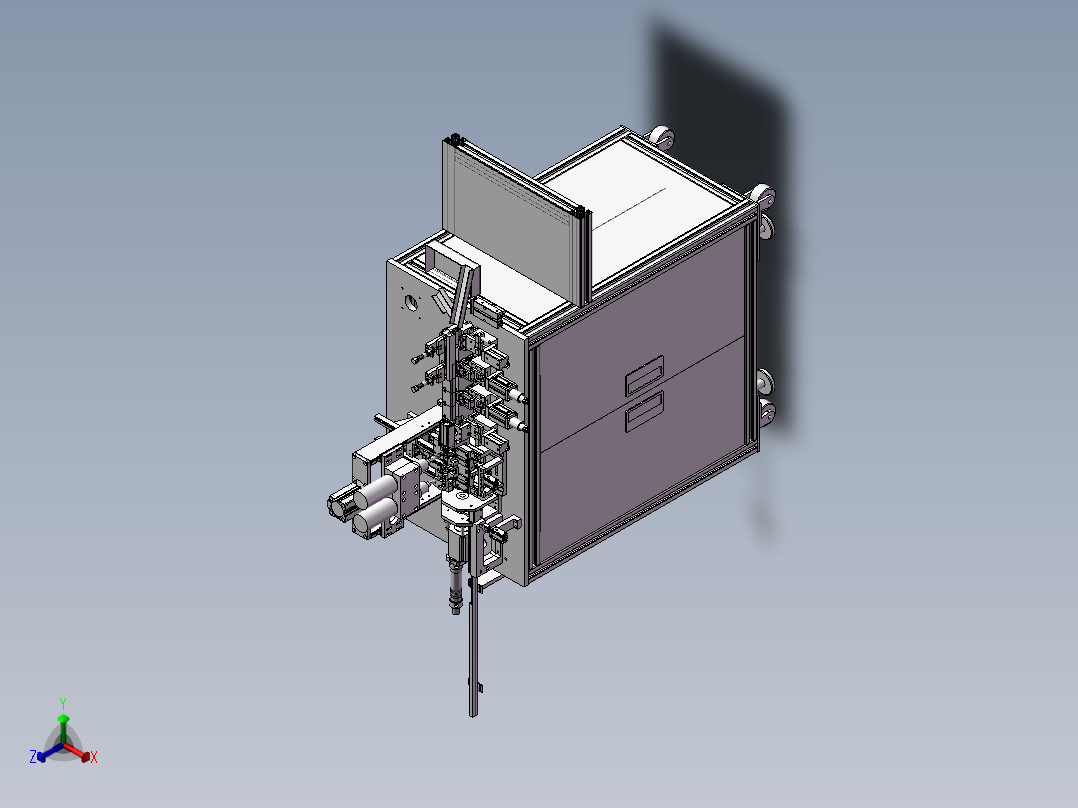 连接品产品自动组装螺丝机正等轴测图