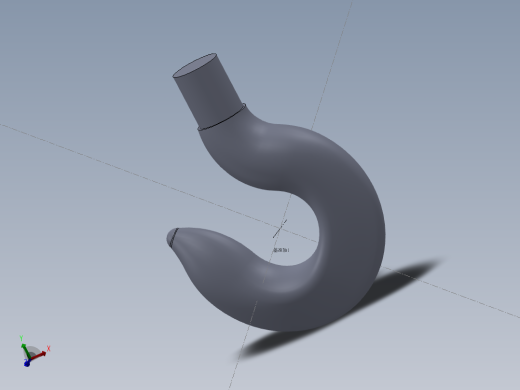 起重机吊钩，特征建模，sw2010