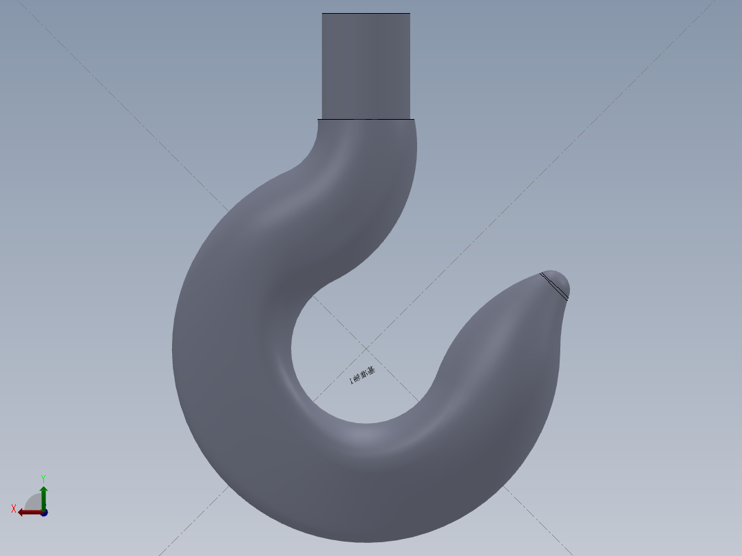 起重机吊钩，特征建模，sw2010后视图