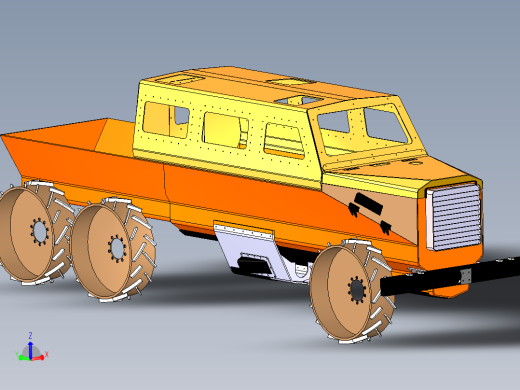 solidworks 地雷防护车