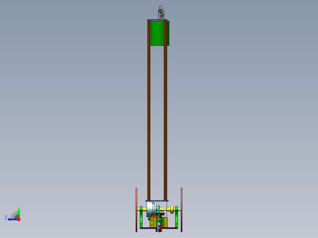 无碳小车全套(新)(1)右视图
