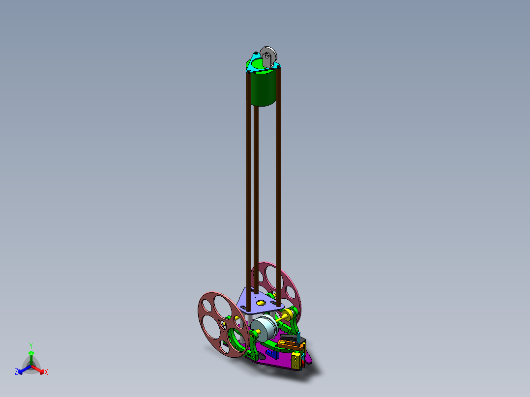 无碳小车全套(新)(1)正等轴测图