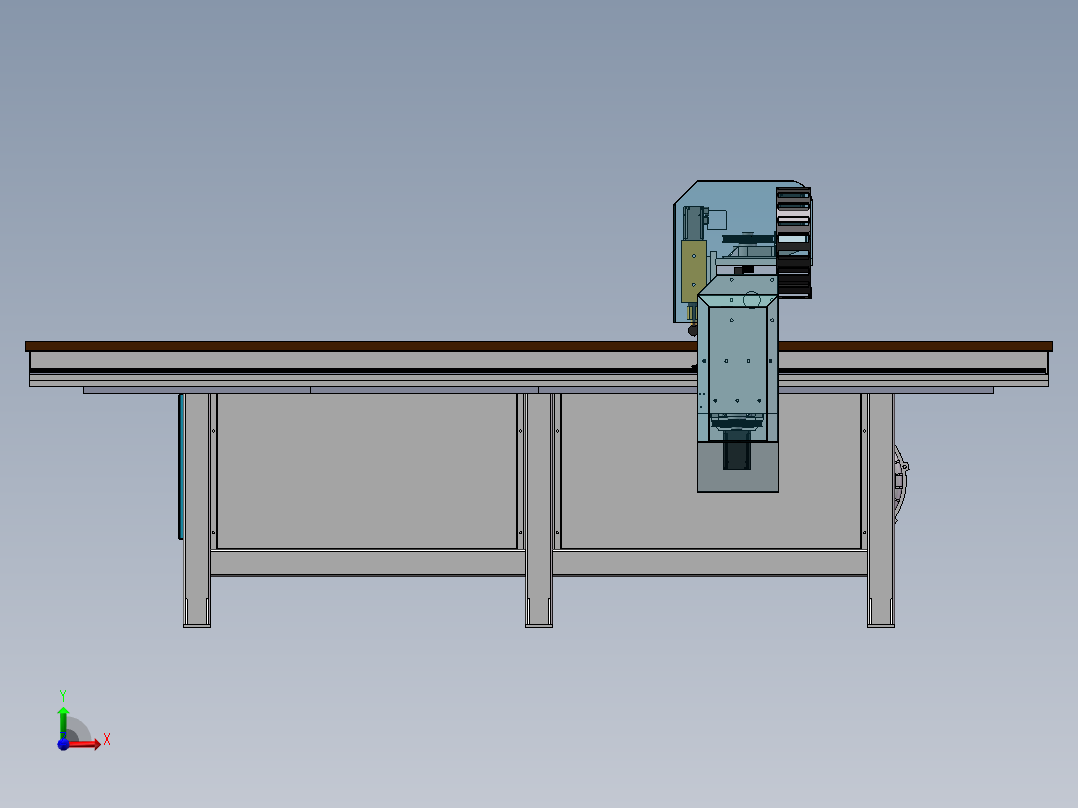 全自动玻璃切割机908474前视图