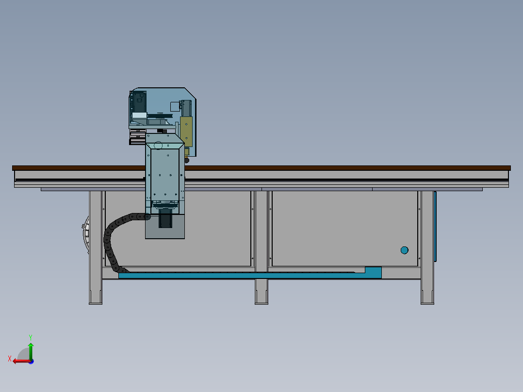 全自动玻璃切割机908474后视图