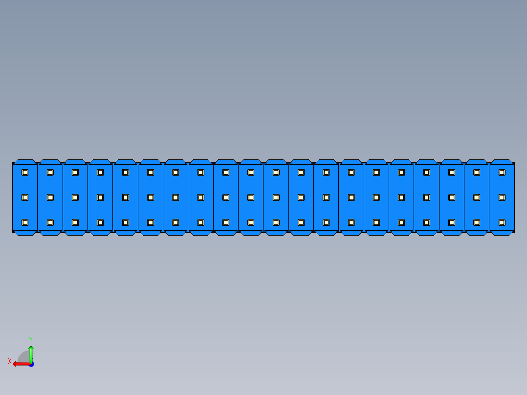 彩色公头100mil（2.54mm）系列-DS1021_blue_3x20p_100mil_Type43_rev1.0后视图